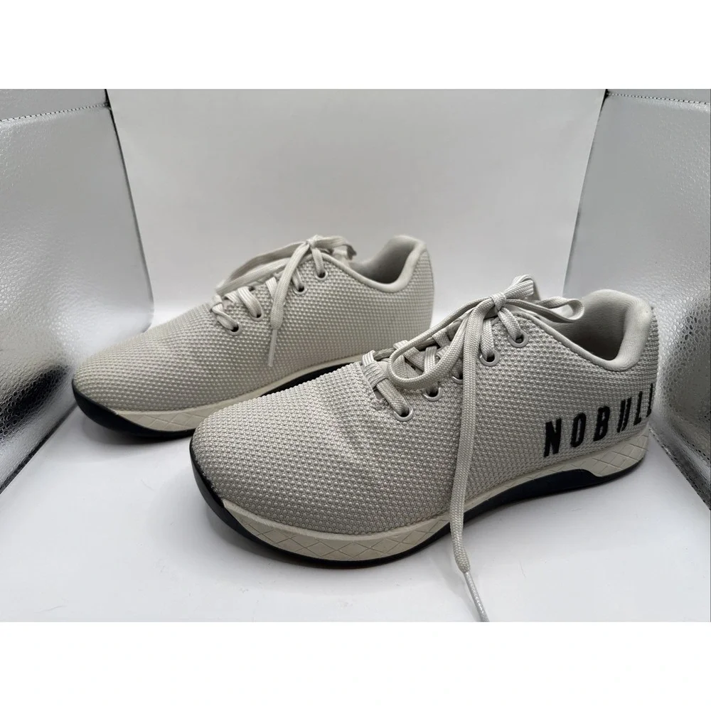 Nobull Outwork Superfabric Trainer Men's Size 7.5 Workout Gym Shoes Cream W9